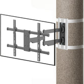 CONDOMOUNTS CLMTVA1064 Full Motion Pillar TV Mount | Strap-On No Drill Design for Large Pillars 8–48" Diameter | Fits 37–80 Inch Flat & Curved TVs | Heavy Duty 110 lbs Capacity | Tilt, Swivel & Extend